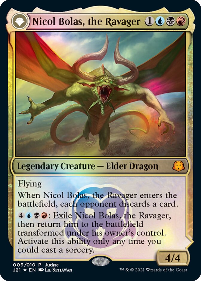 Nicol Bolas, the Ravager // Nicol Bolas, the Arisen [Judge Gift Cards 2021] | Devastation Store