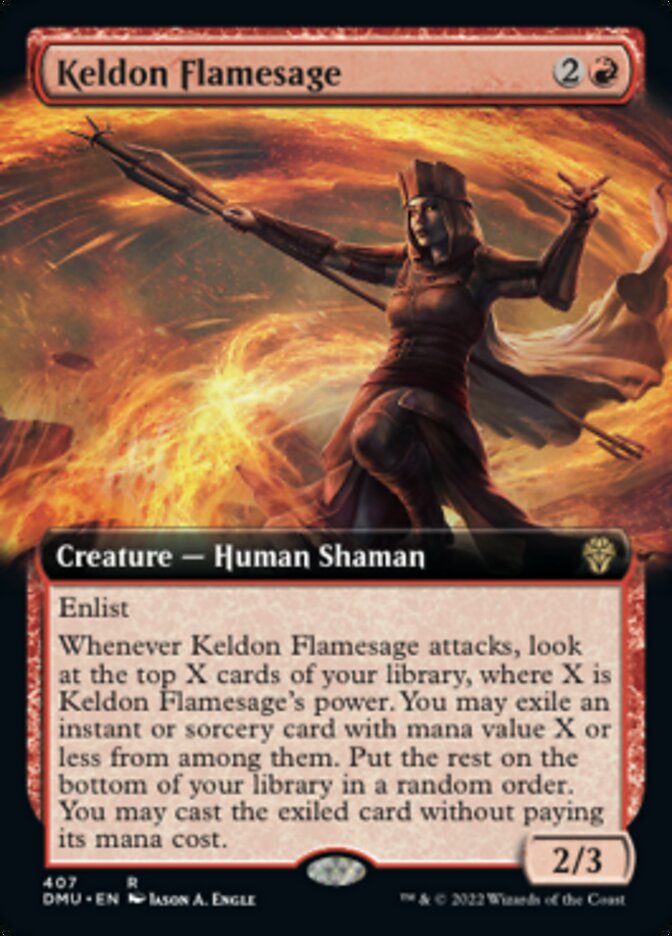Keldon Flamesage (Extended Art) [Dominaria United] | Devastation Store