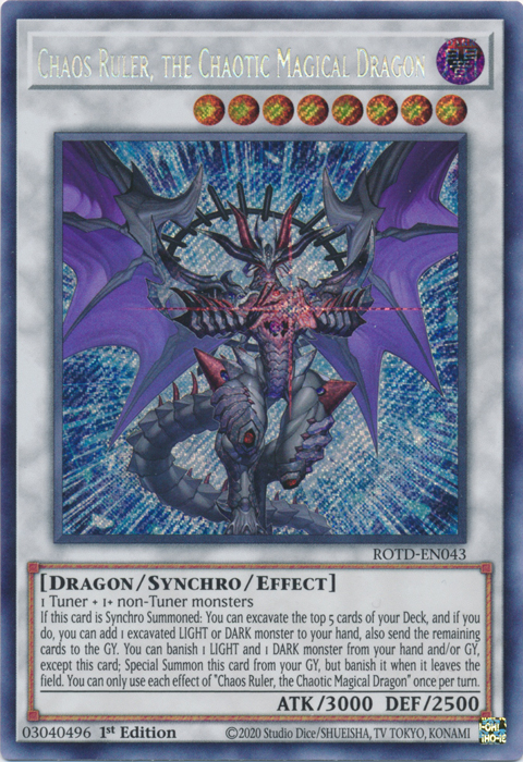 Chaos Ruler, the Chaotic Magical Dragon [ROTD-EN043] Secret Rare | Devastation Store