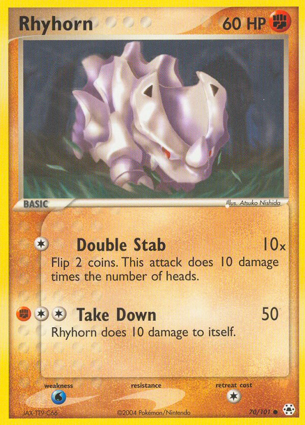 Rhyhorn (70/101) [EX: Hidden Legends] | Devastation Store