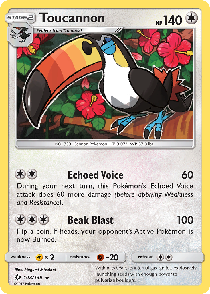 Toucannon (108/149) [Sun & Moon: Base Set] | Devastation Store