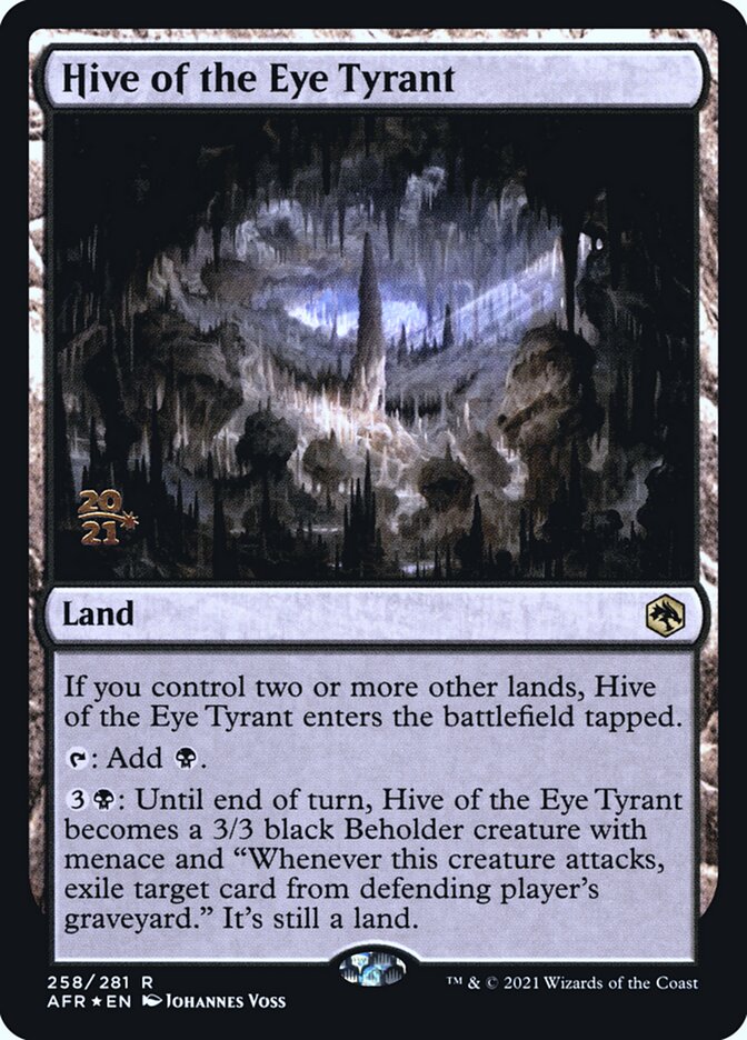 Hive of the Eye Tyrant [Dungeons & Dragons: Adventures in the Forgotten Realms Prerelease Promos] | Devastation Store