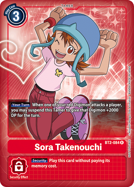 Sora Takenouchi [BT2-084] (Buy-A-Box Promo) [Release Special Booster Ver.1.0 Promos] | Devastation Store