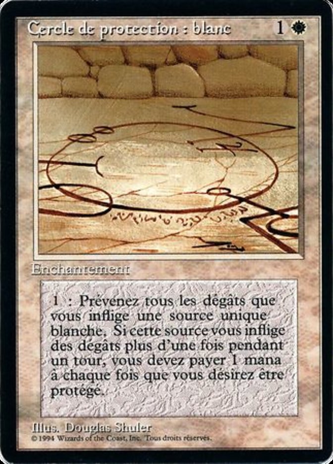 Circle of Protection: White [Foreign Black Border] | Devastation Store