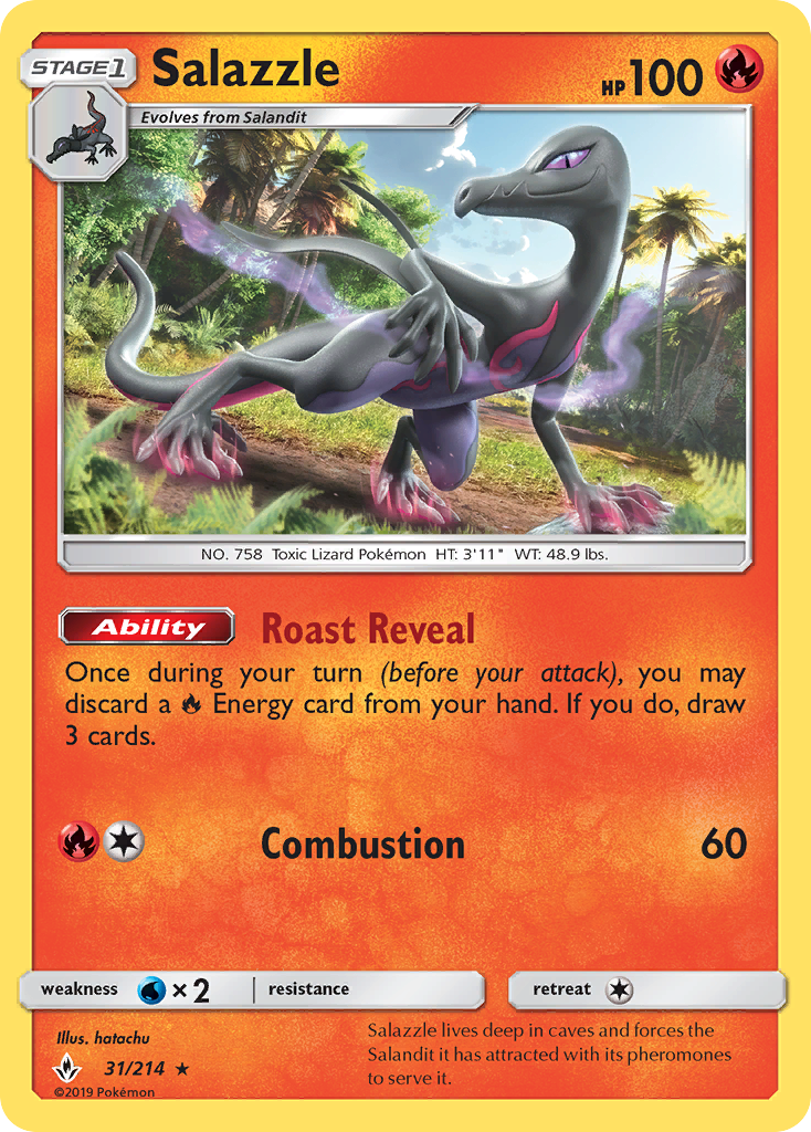 Salazzle (31/214) [Sun & Moon: Unbroken Bonds] | Devastation Store