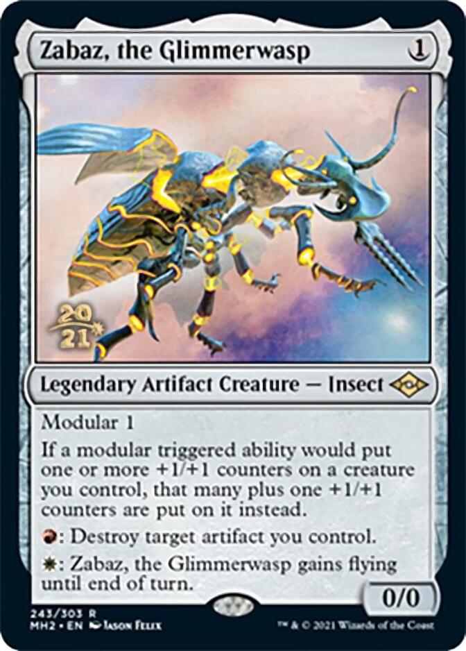 Zabaz, the Glimmerwasp [Modern Horizons 2 Prerelease Promos] | Devastation Store