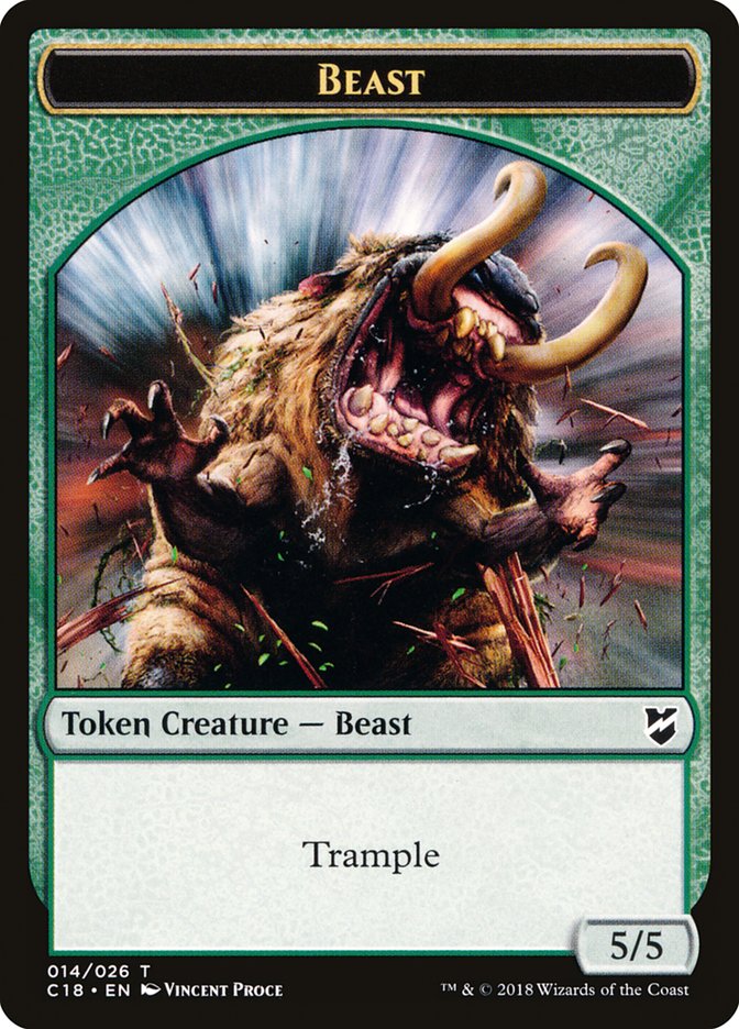 Beast (014/026) [Commander 2018 Tokens] | Devastation Store