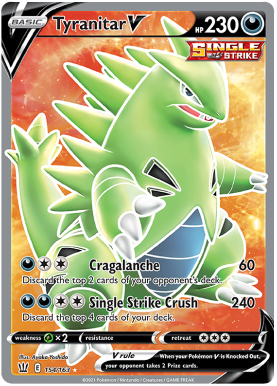 Tyranitar V (154/163) [Sword & Shield: Battle Styles] | Devastation Store