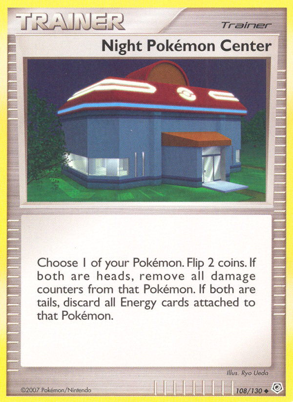 Night Pokemon Center (108/130) [Diamond & Pearl: Base Set] | Devastation Store