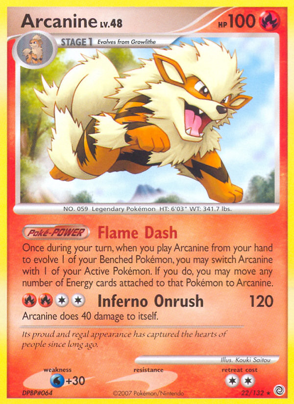 Arcanine (22/132) [Diamond & Pearl: Secret Wonders] | Devastation Store