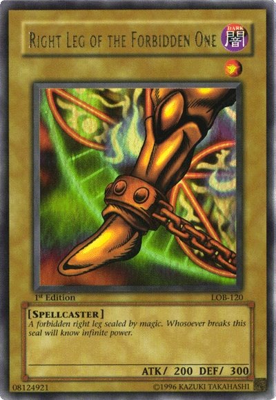 Right Leg of the Forbidden One [LOB-120] Ultra Rare | Devastation Store