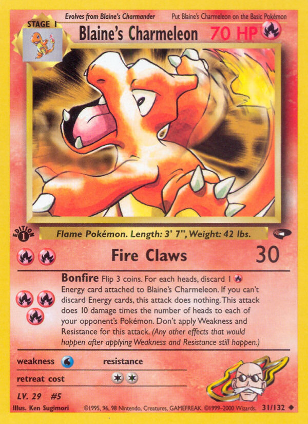 Blaine's Charmeleon (31/132) [Gym Challenge 1st Edition] | Devastation Store