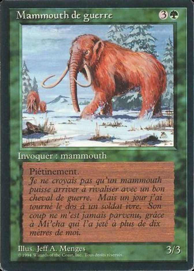 War Mammoth [Foreign Black Border] | Devastation Store