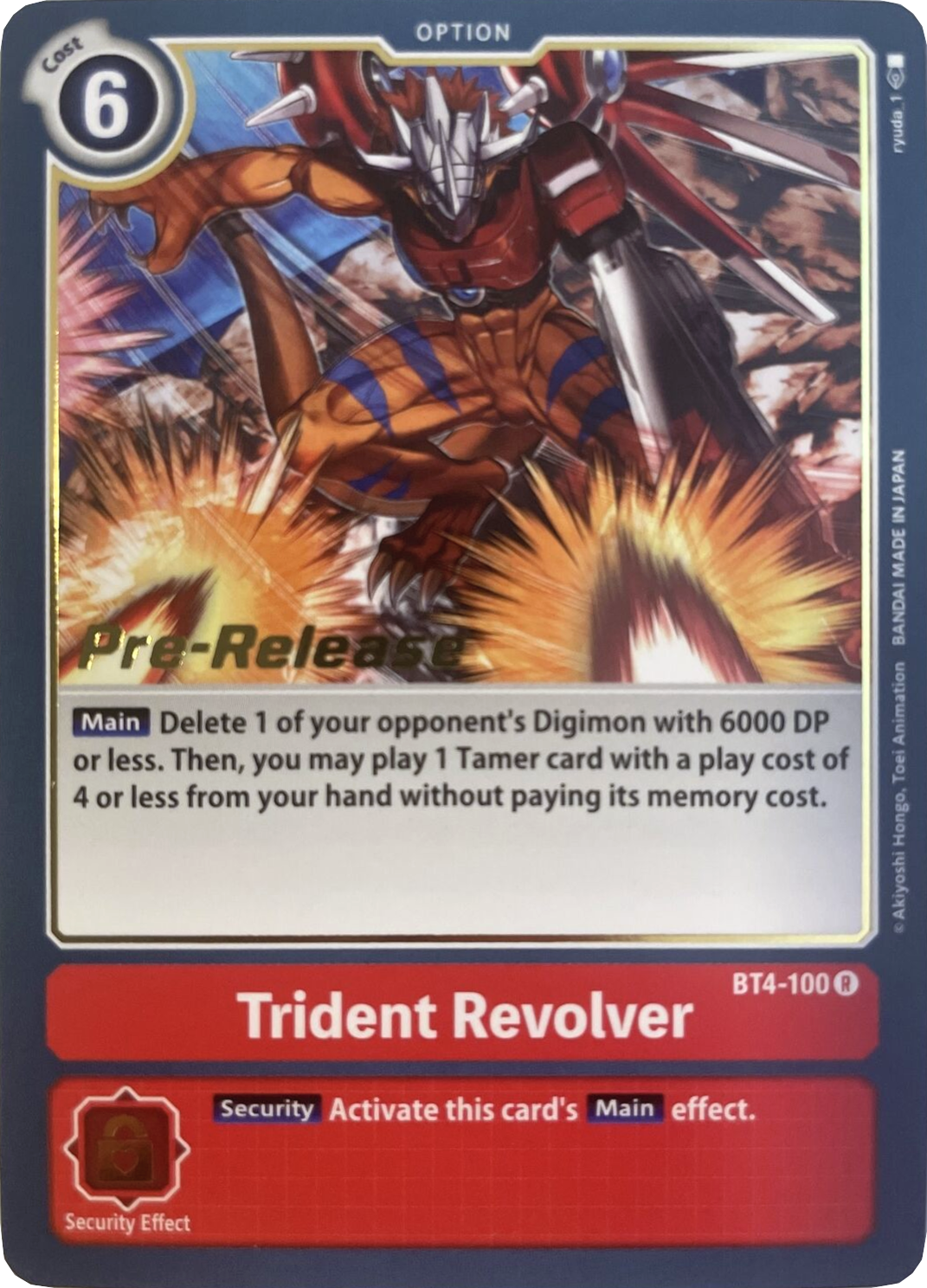 Trident Revolver [BT4-100] [Great Legend Pre-Release Promos] | Devastation Store