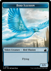 Spirit (0018) // Bird Illusion Double-Sided Token [Ravnica Remastered Tokens] | Devastation Store