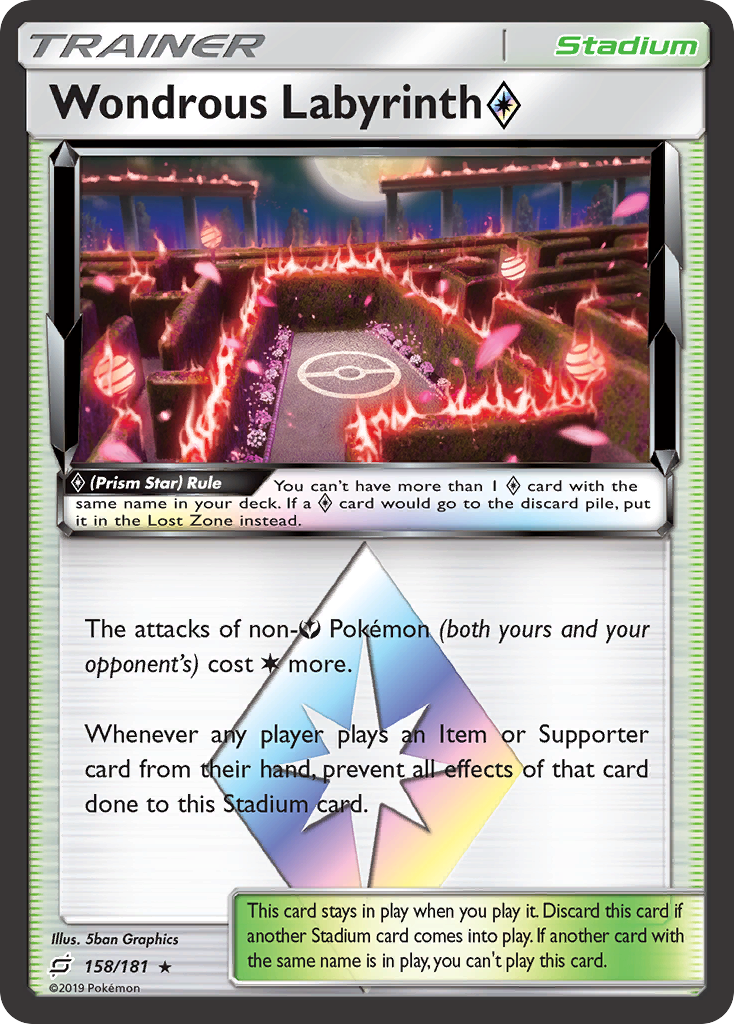 Wondrous Labyrinth (158/181) (Prism Star) [Sun & Moon: Team Up] | Devastation Store