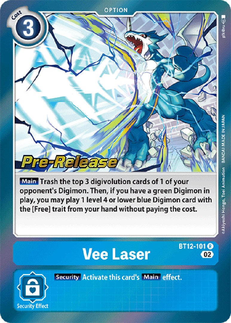 Vee Laser [BT12-101] [Across Time Pre-Release Cards] | Devastation Store