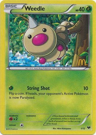 Weedle (1/12) [McDonald's Promos: 2014 Collection] | Devastation Store