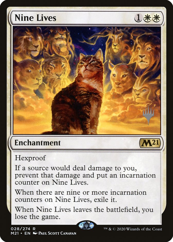 Nine Lives (Promo Pack) [Core Set 2021 Promos] | Devastation Store