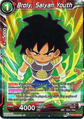 Broly, Saiyan Youth [BT11-018] | Devastation Store