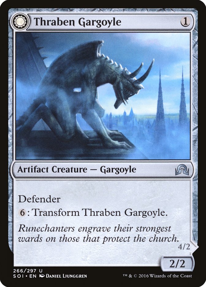 Thraben Gargoyle // Stonewing Antagonizer [Shadows over Innistrad] | Devastation Store