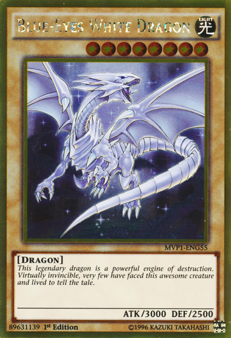 Blue-Eyes White Dragon [MVP1-ENG55] Gold Rare | Devastation Store