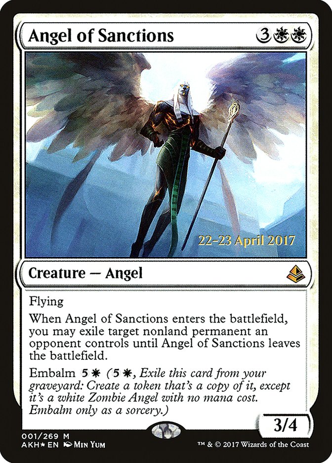 Angel of Sanctions  [Amonkhet Prerelease Promos] - Devastation Store | Devastation Store