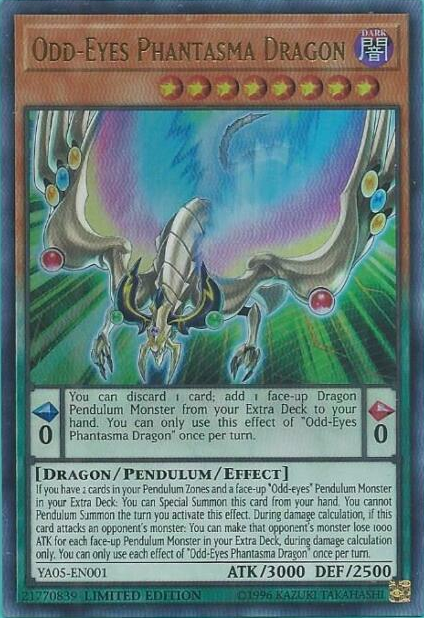 Odd-Eyes Phantasma Dragon [YA05-EN001] Ultra Rare | Devastation Store