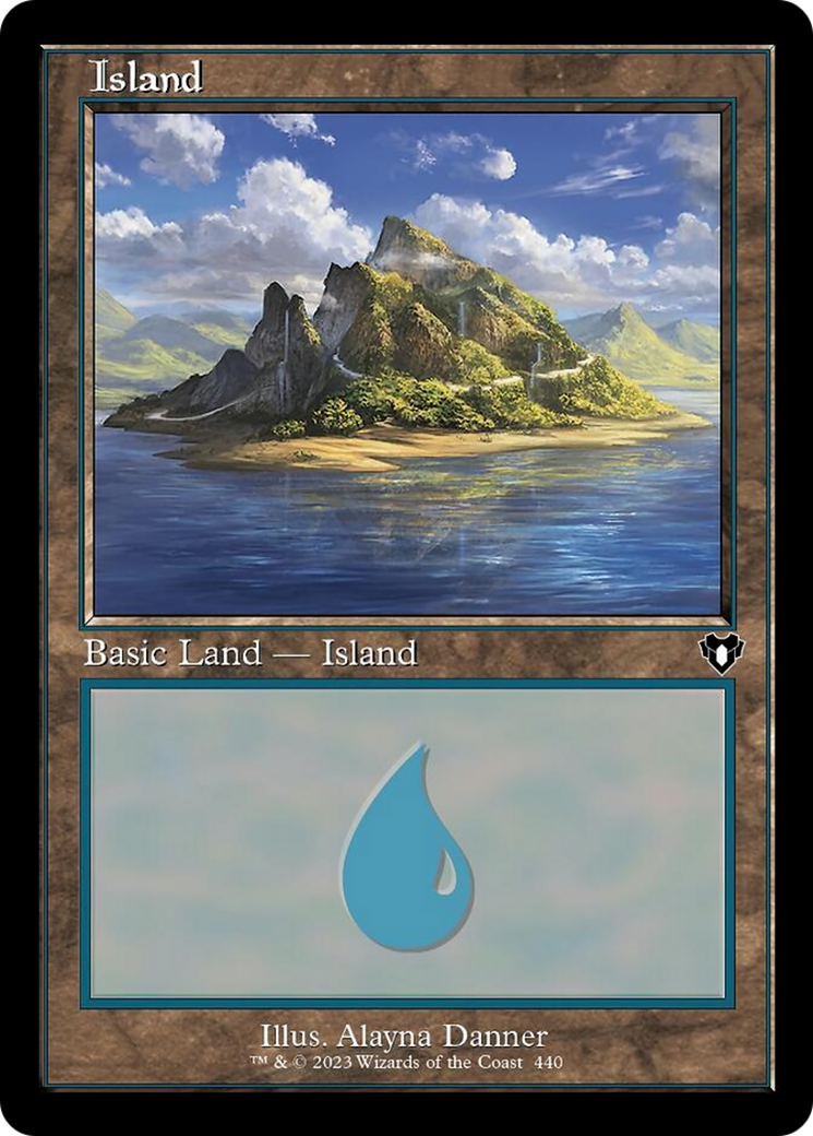 Island (440) (Retro) [Commander Masters] | Devastation Store