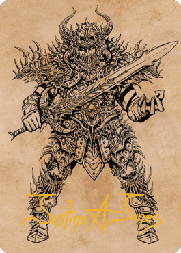Sarevok, Deathbringer Art Card (Gold-Stamped Signature) [Commander Legends: Battle for Baldur's Gate Art Series] | Devastation Store