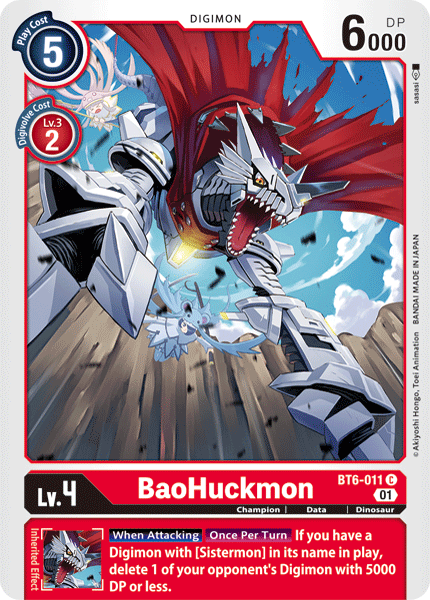 BaoHuckmon [BT6-011] [Double Diamond] | Devastation Store