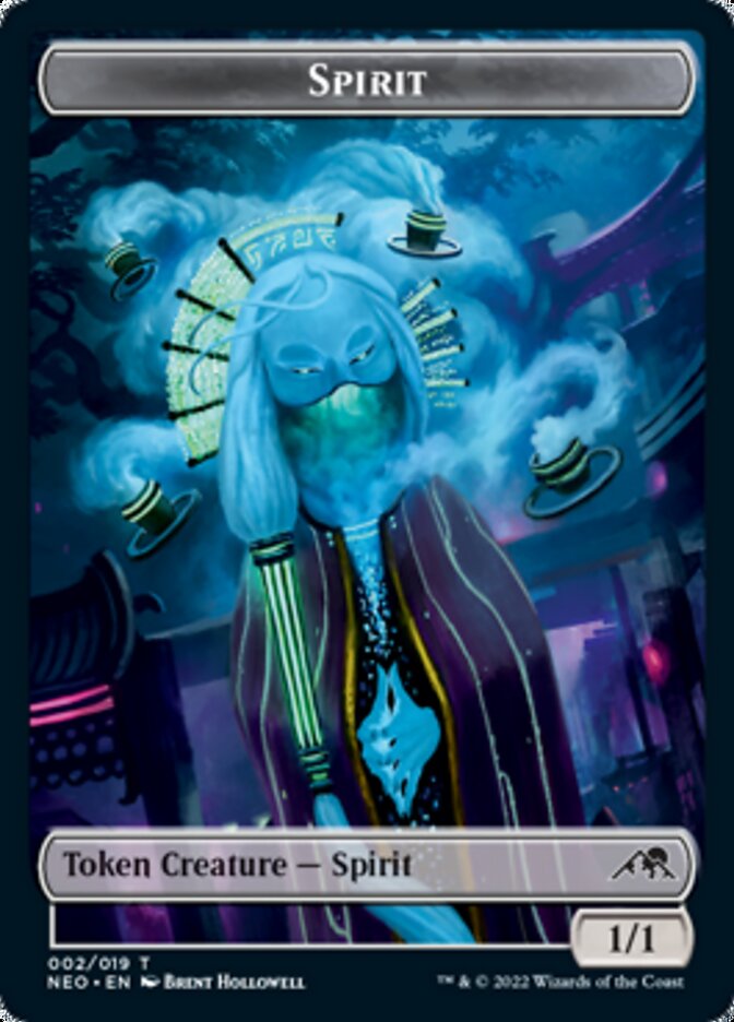 Thopter // Spirit (002) Double-sided Token [Kamigawa: Neon Dynasty Commander Tokens] | Devastation Store