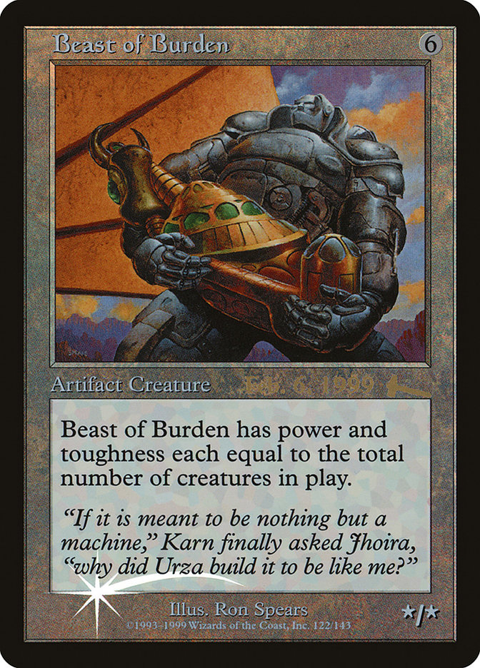 Beast of Burden [Urza's Legacy Promos] - Devastation Store | Devastation Store