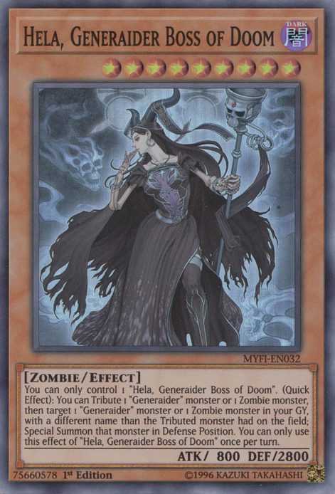 Hela, Generaider Boss of Doom [MYFI-EN032] Super Rare | Devastation Store
