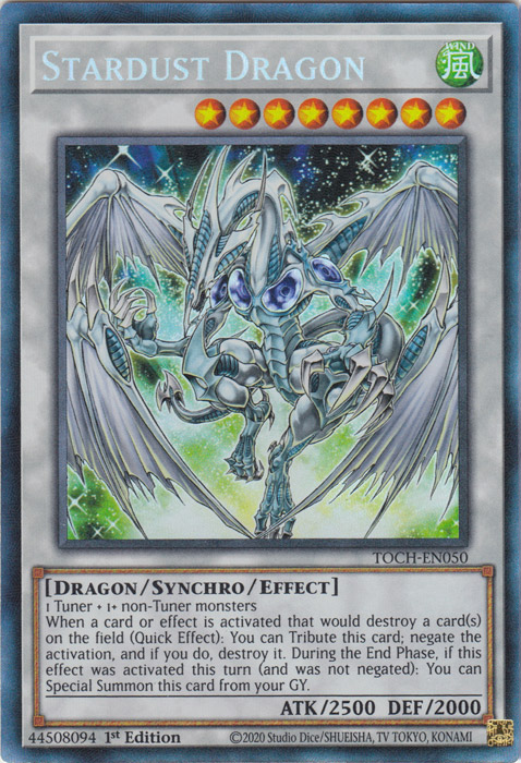Stardust Dragon [TOCH-EN050] Collector's Rare | Devastation Store