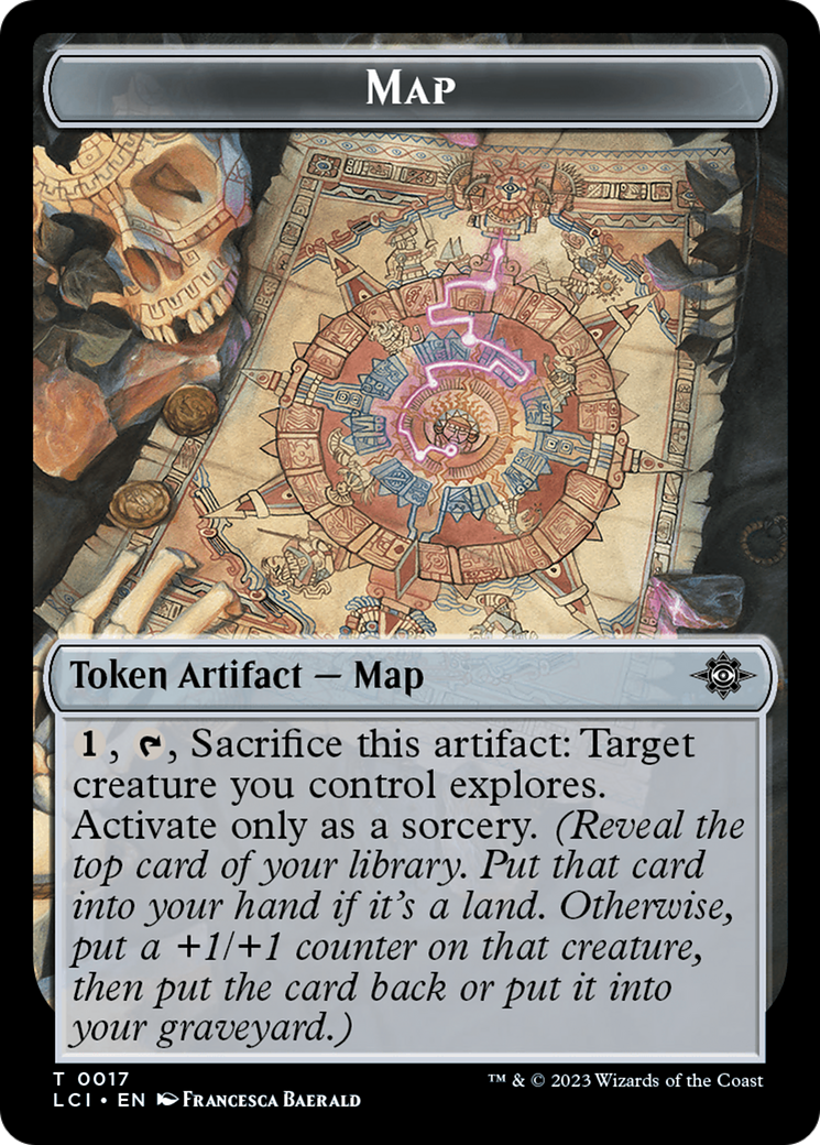 Map // Skeleton Pirate Double-Sided Token [The Lost Caverns of Ixalan Commander Tokens] | Devastation Store