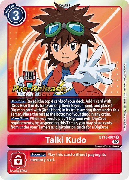 Taiki Kudo [BT10-087] [Xros Encounter Pre-Release Cards] | Devastation Store