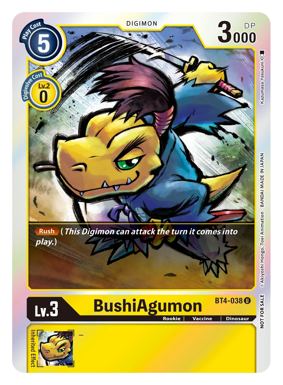 BushiAgumon [BT4-038] (Event Pack 2) [Great Legend] | Devastation Store