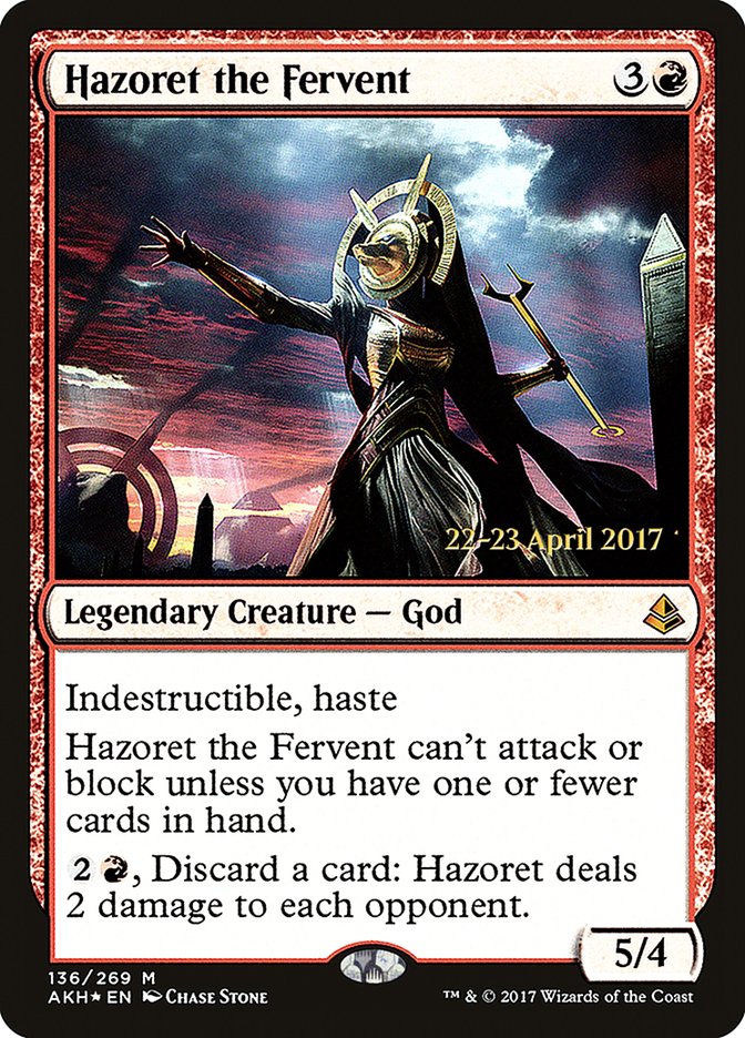 Hazoret the Fervent  [Amonkhet Prerelease Promos] - Devastation Store | Devastation Store