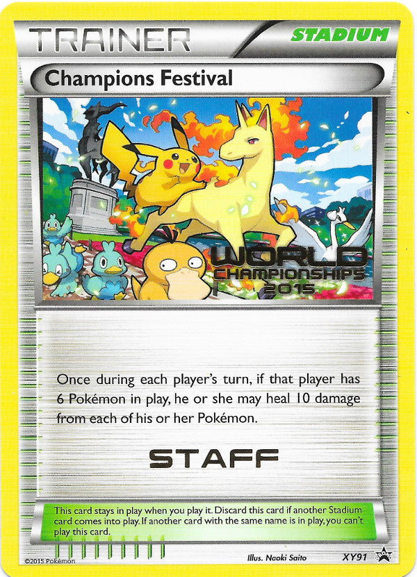 Champions Festival (XY91) (2015 Quarter Finalist) [XY: Black Star Promos] | Devastation Store