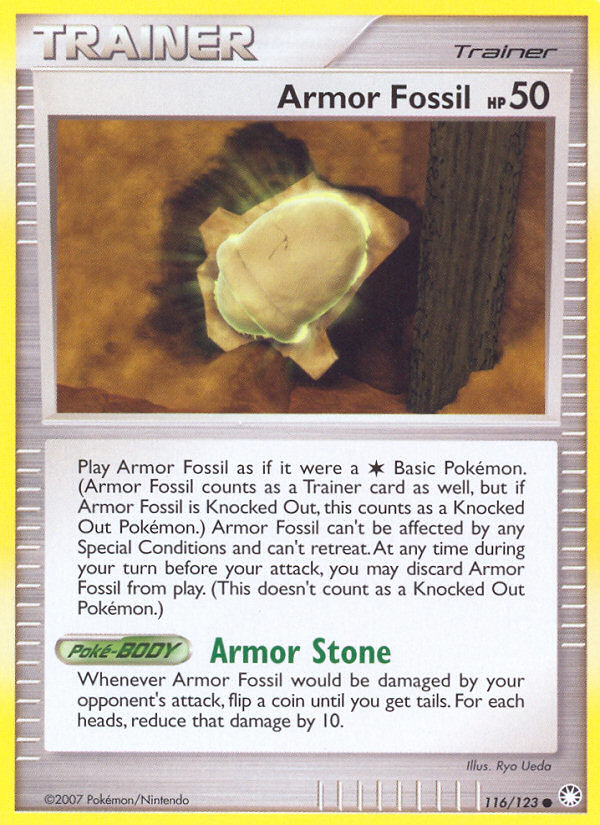 Armor Fossil (116/123) [Diamond & Pearl: Mysterious Treasures] | Devastation Store