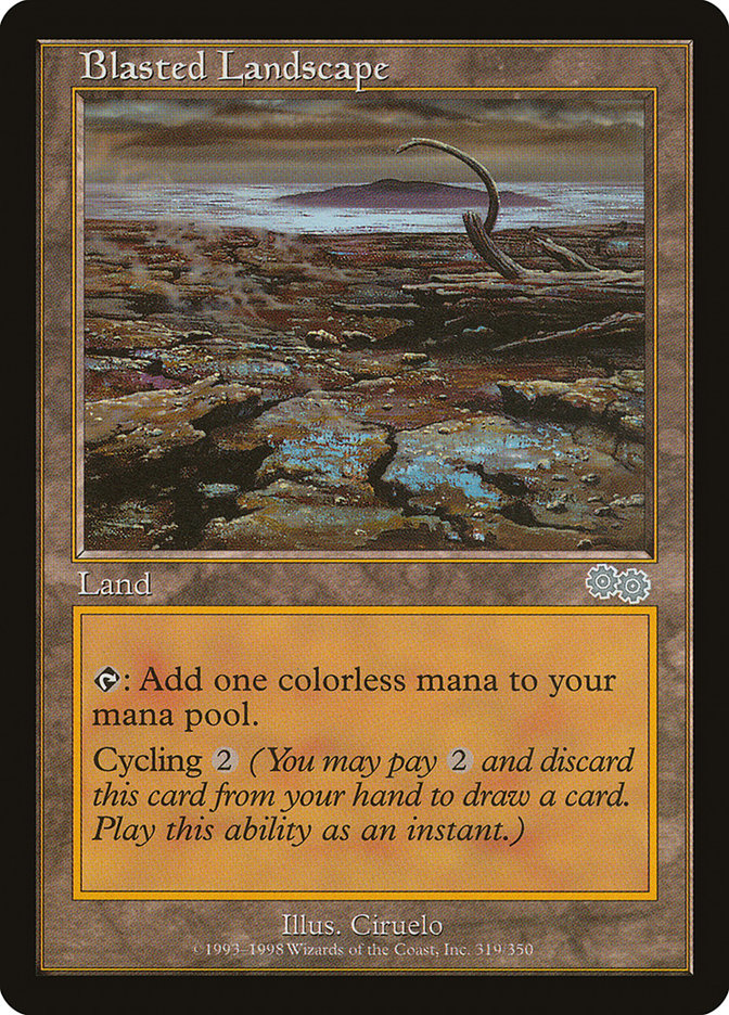 Blasted Landscape [Urza's Saga] | Devastation Store