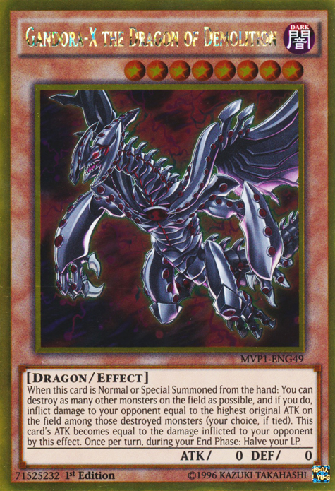 Gandora-X the Dragon of Demolition [MVP1-ENG49] Gold Rare | Devastation Store