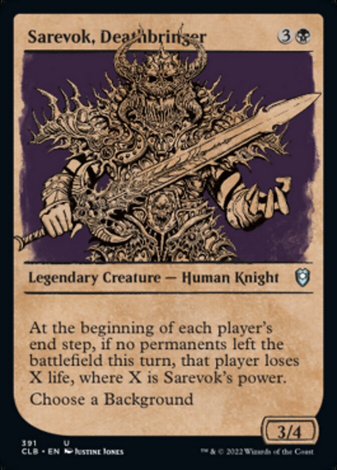 Sarevok, Deathbringer (Showcase) [Commander Legends: Battle for Baldur's Gate] | Devastation Store