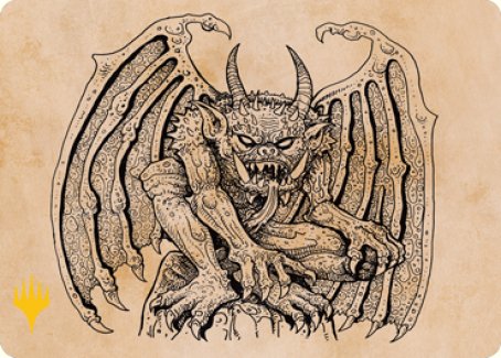 Cloister Gargoyle (Showcase) Art Card (Gold-Stamped Signature) [Dungeons & Dragons: Adventures in the Forgotten Realms Art Series] | Devastation Store