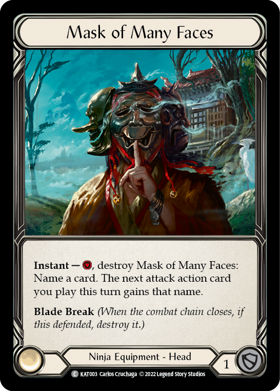 Mask of Many Faces [KAT003] (Outsiders Katsu Blitz Deck) | Devastation Store