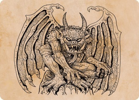 Cloister Gargoyle (Showcase) Art Card [Dungeons & Dragons: Adventures in the Forgotten Realms Art Series] | Devastation Store