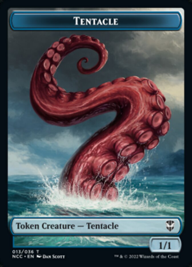 Tentacle // Champion of Wits Double-sided Token [Streets of New Capenna Commander Tokens] | Devastation Store