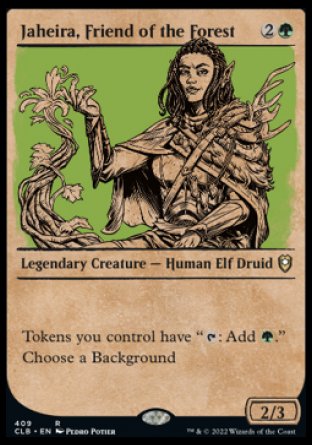 Jaheira, Friend of the Forest (Showcase) [Commander Legends: Battle for Baldur's Gate] | Devastation Store