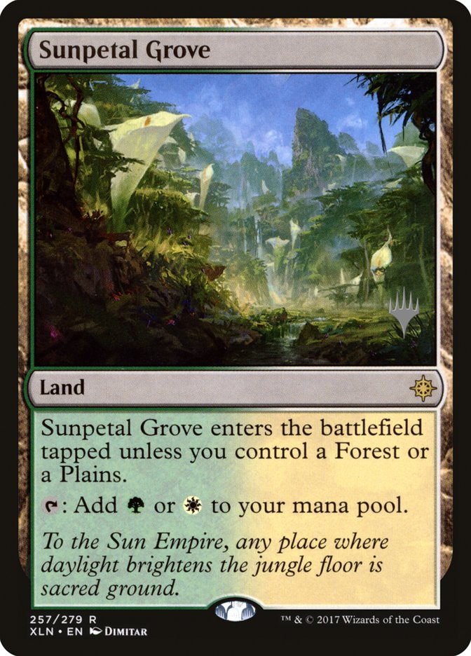 Sunpetal Grove (Promo Pack) [Ixalan Promos] | Devastation Store